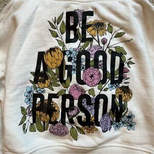 Be A Good Person Cropped Hoodie